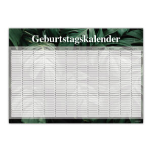 Geburtstagskalender - Monstera