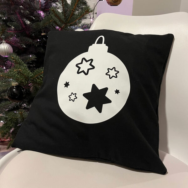 Kissenbezug - Weihnachtskugel – Bild 2